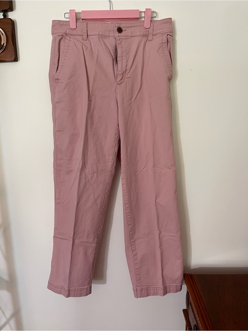 GAP Pink Straight-Leg Chino Pants